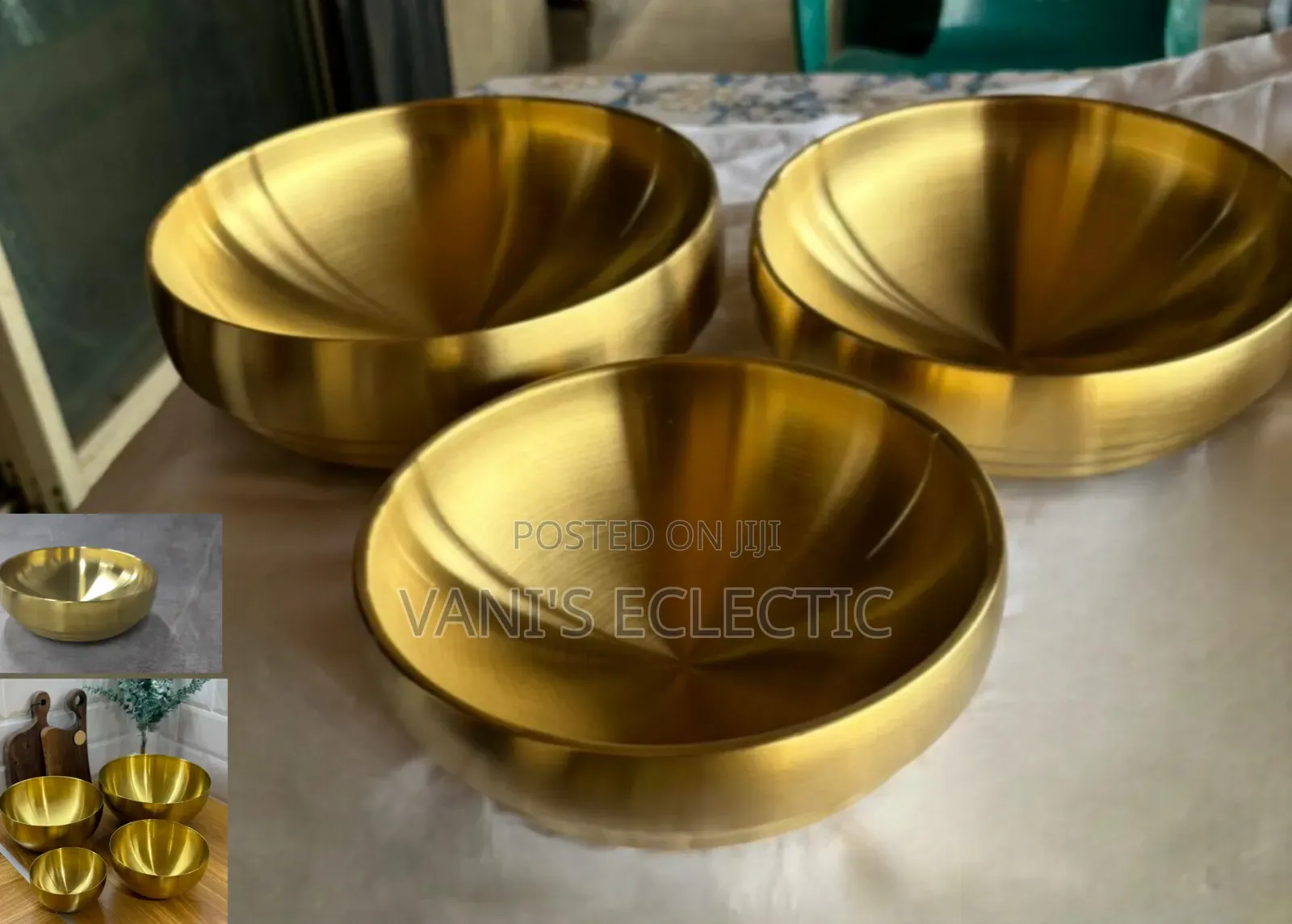 Insulated Gold Bowls