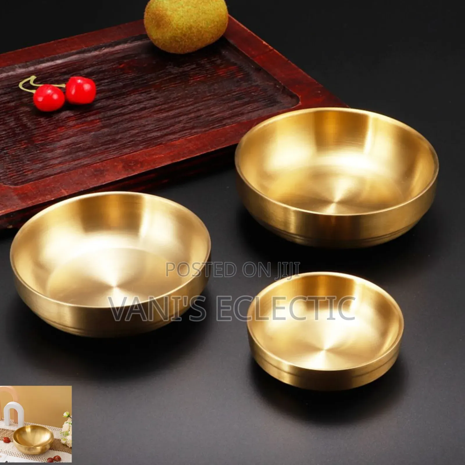 Insulated Gold Bowls