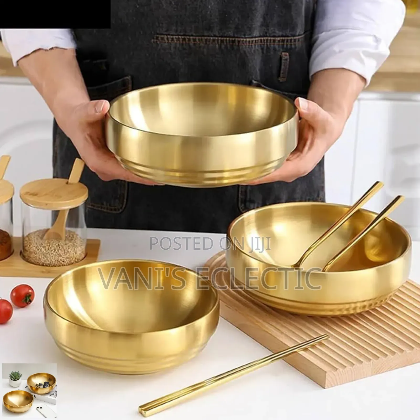 Insulated Gold Bowls