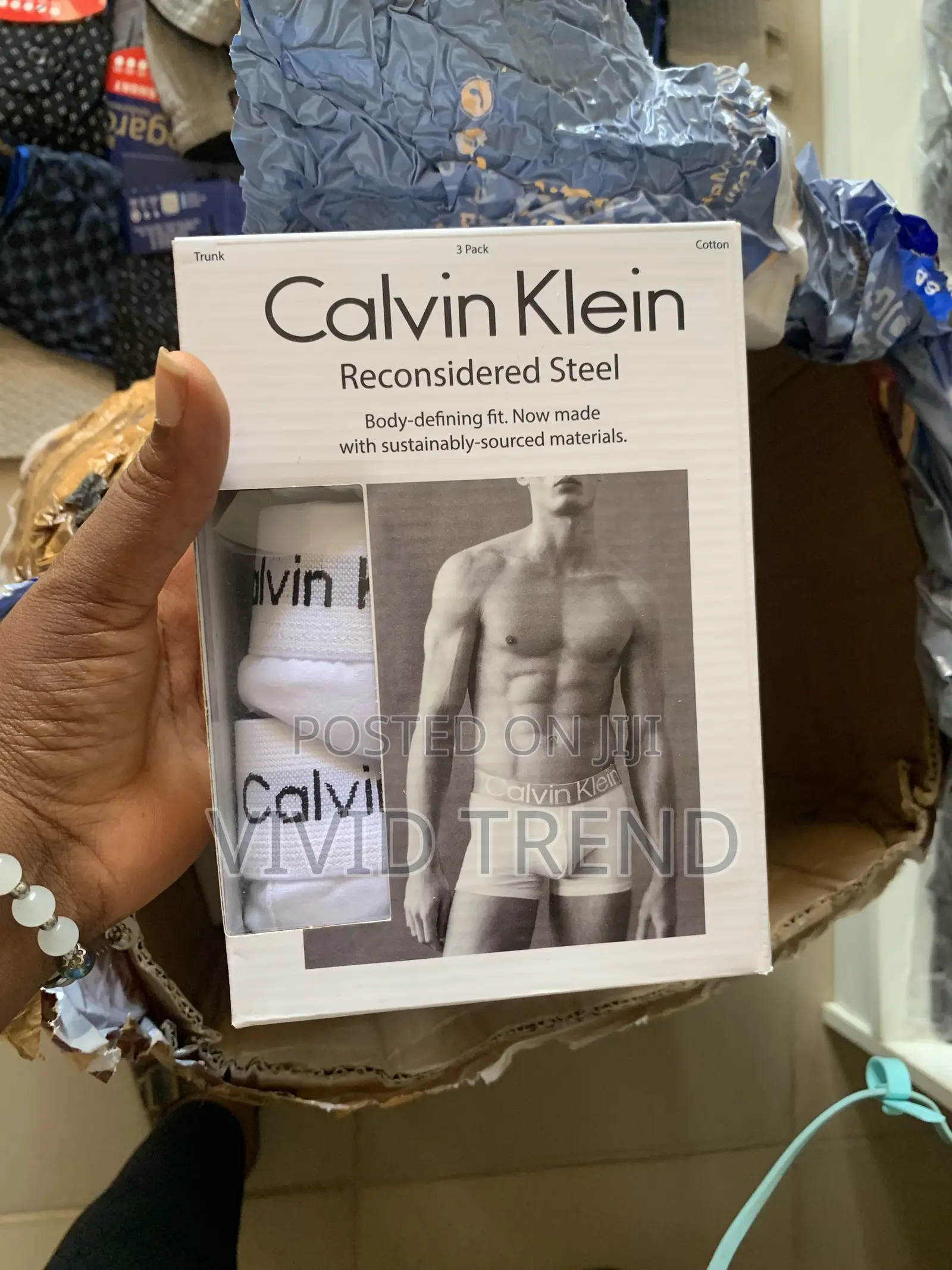 3in1 Original Calvin Klein White Cotton Brief