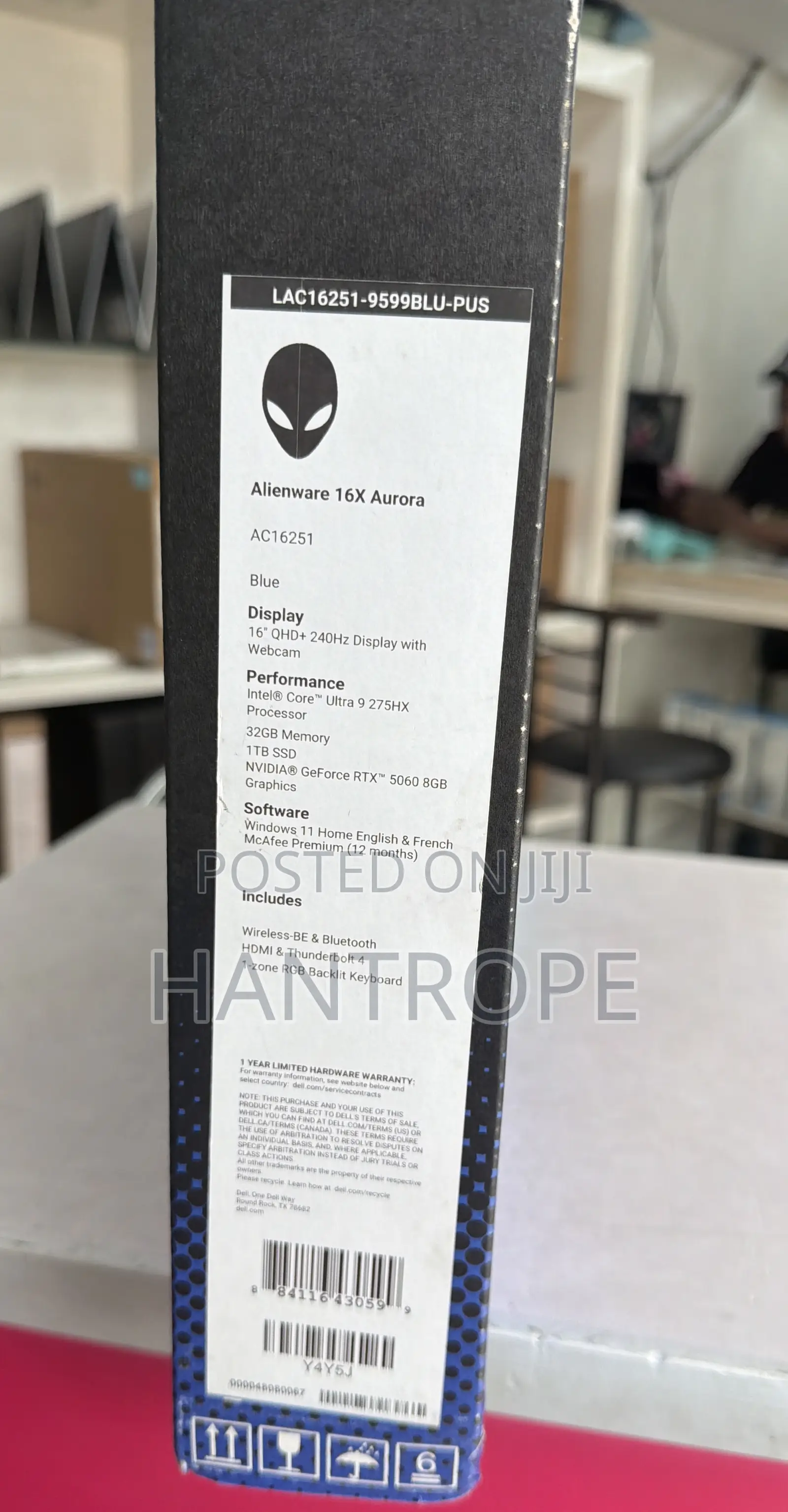 New Laptop Alienware 16x Aurora 32GB Intel Core Ultra 9 SSD 1T