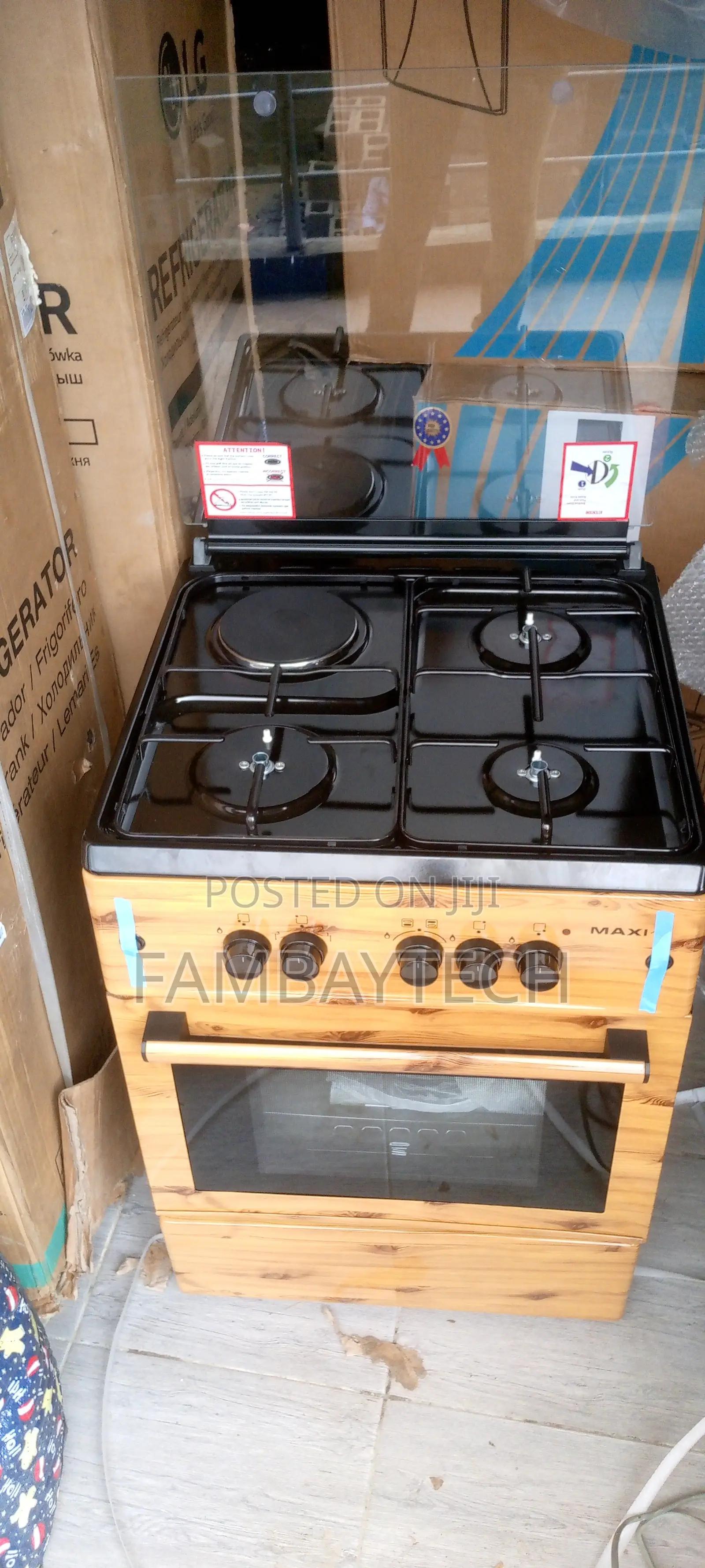 Maxi 60x60 Kitchen Cooker With Electric Plate