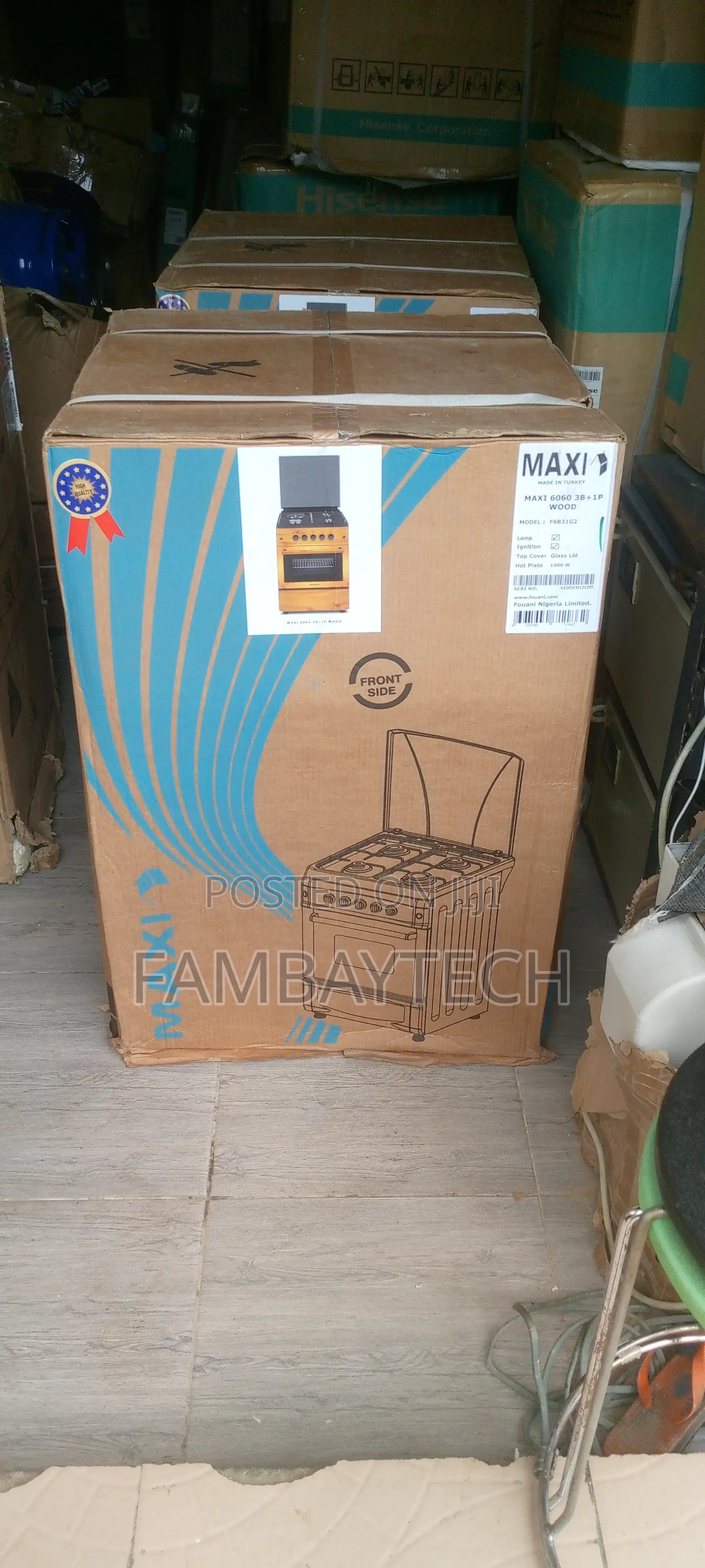 Maxi 60x60 Kitchen Cooker With Electric Plate