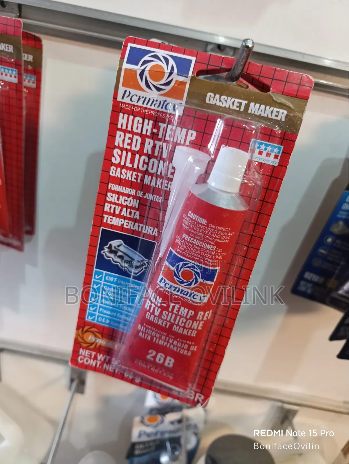 High Temp Red RTV Silicone