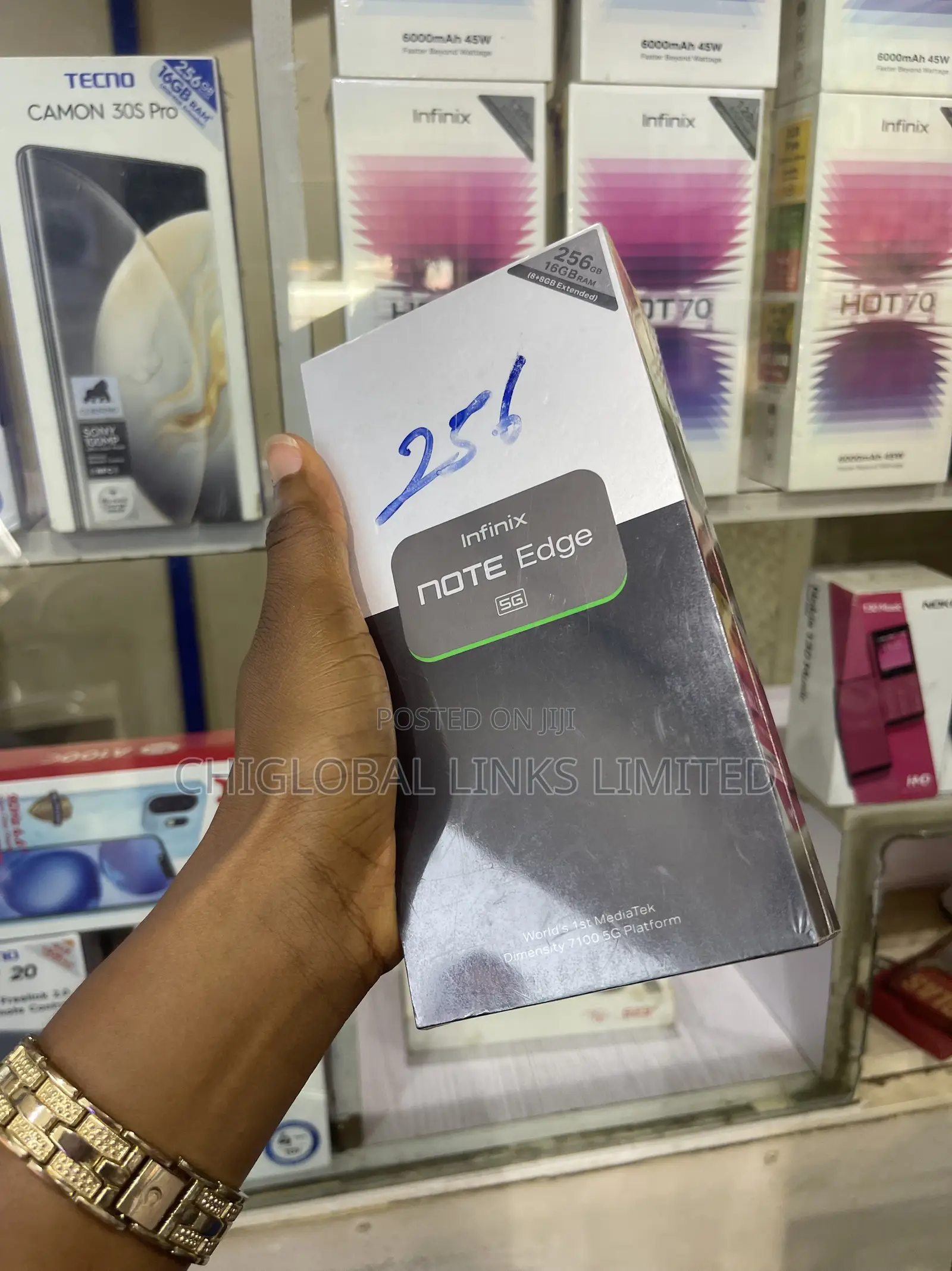 New Infinix Note Edge 256 GB Blue