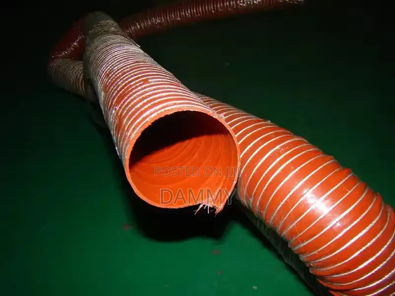 Flexible, Red Silicone Duct Hose