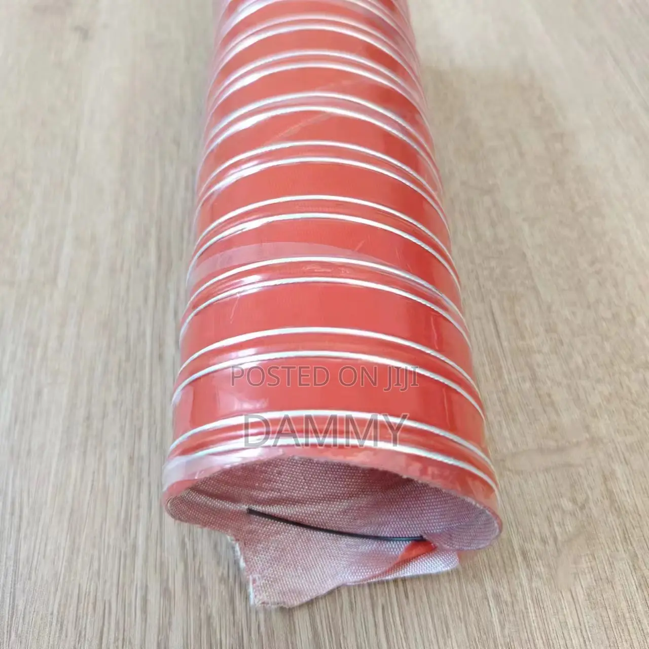 Flexible, Red Silicone Duct Hose