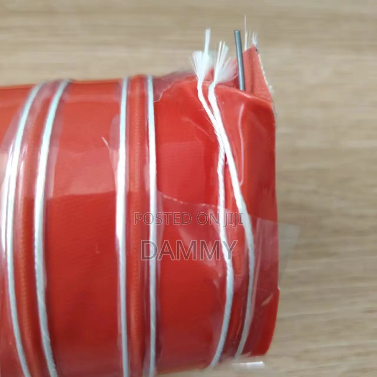 Flexible, Red Silicone Duct Hose