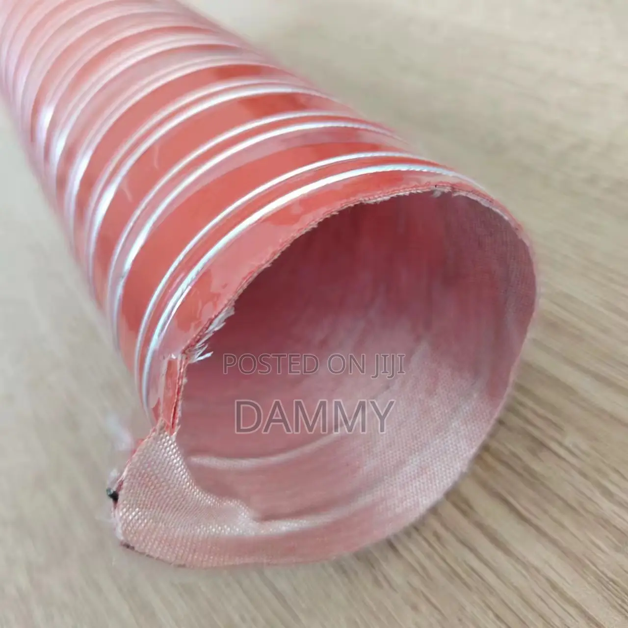 Flexible, Red Silicone Duct Hose