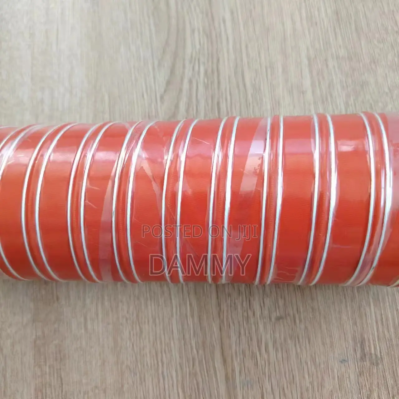 Flexible, Red Silicone Duct Hose