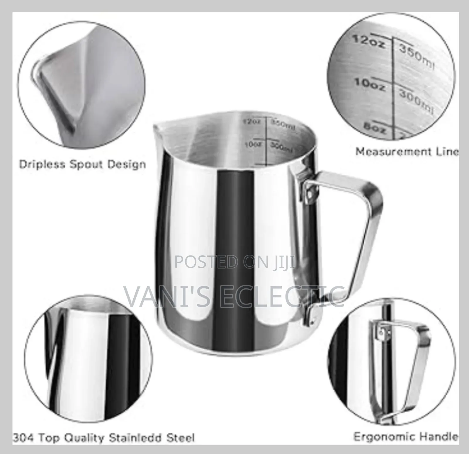 Stainless Steel Milk Frothing Pitchers