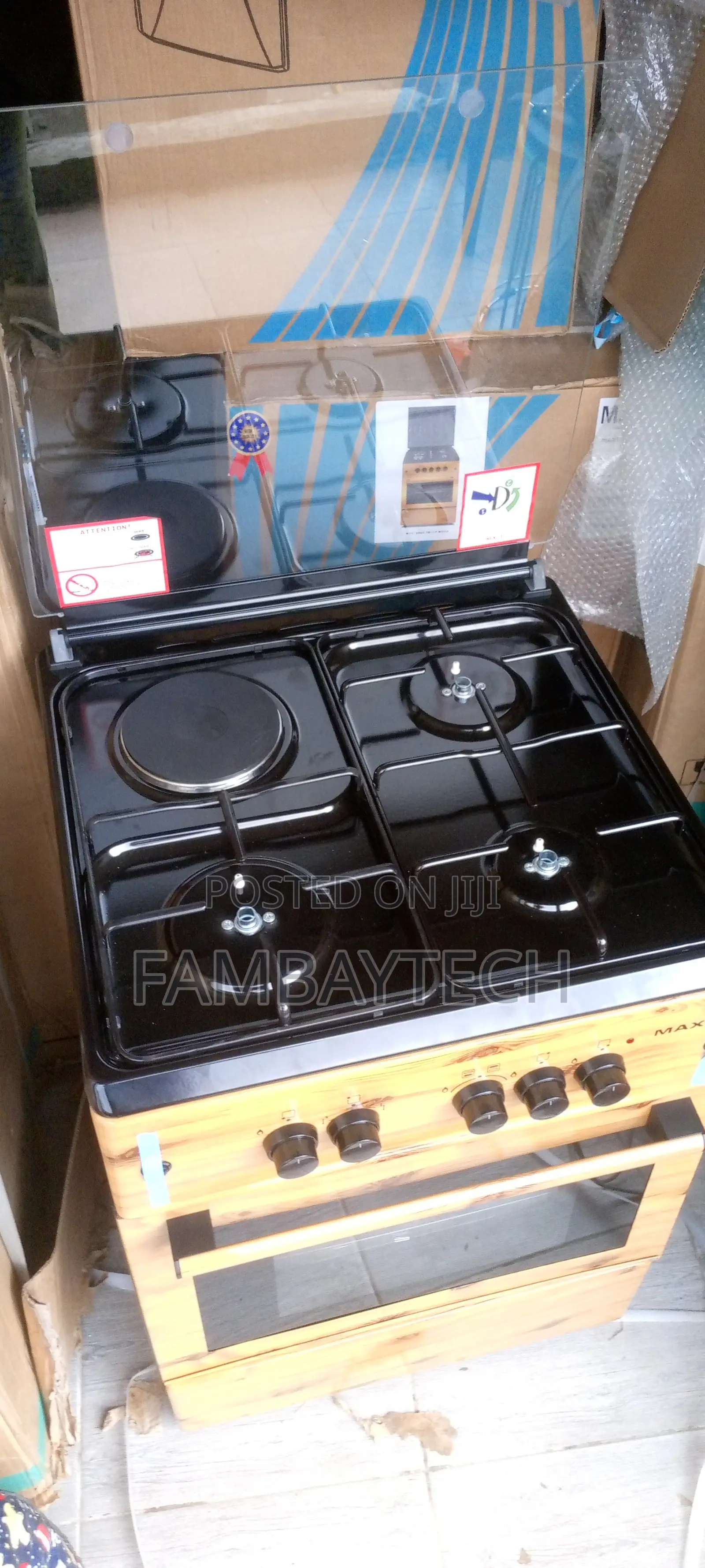 Maxi 3 Gas Plus Electric Cooker Ready
