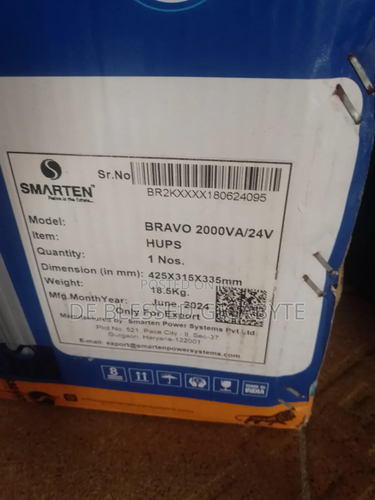 2kva 24v Smarten Bravo Inverter