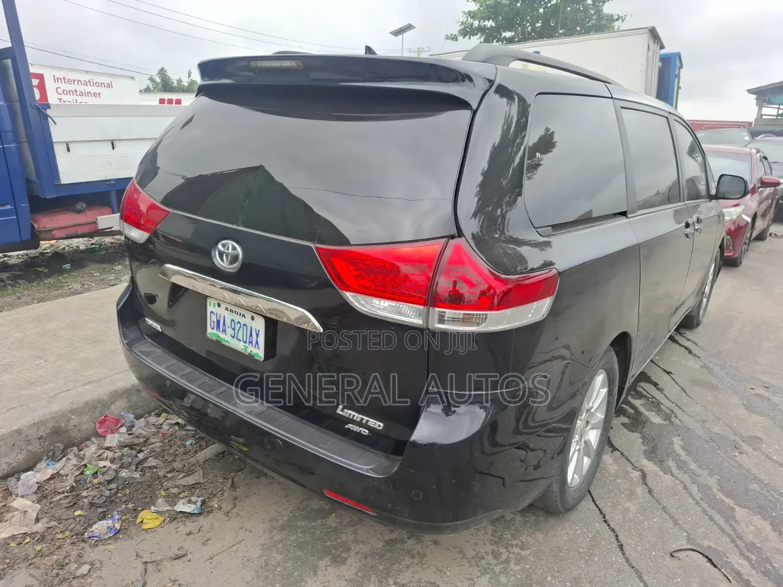 Toyota Sienna Limited 7 Passenger 2012 Black