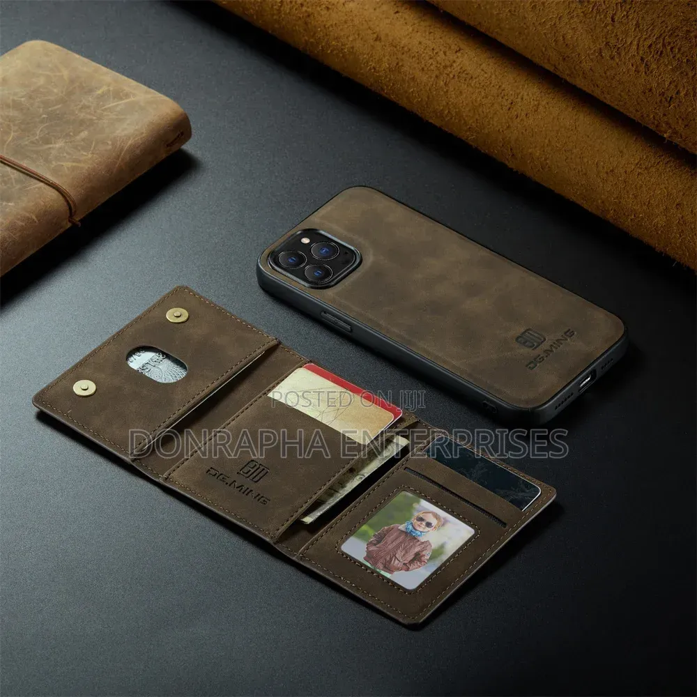 Leather Wallet Case for iPhone 15 Pro Max – Premium Flip Cover