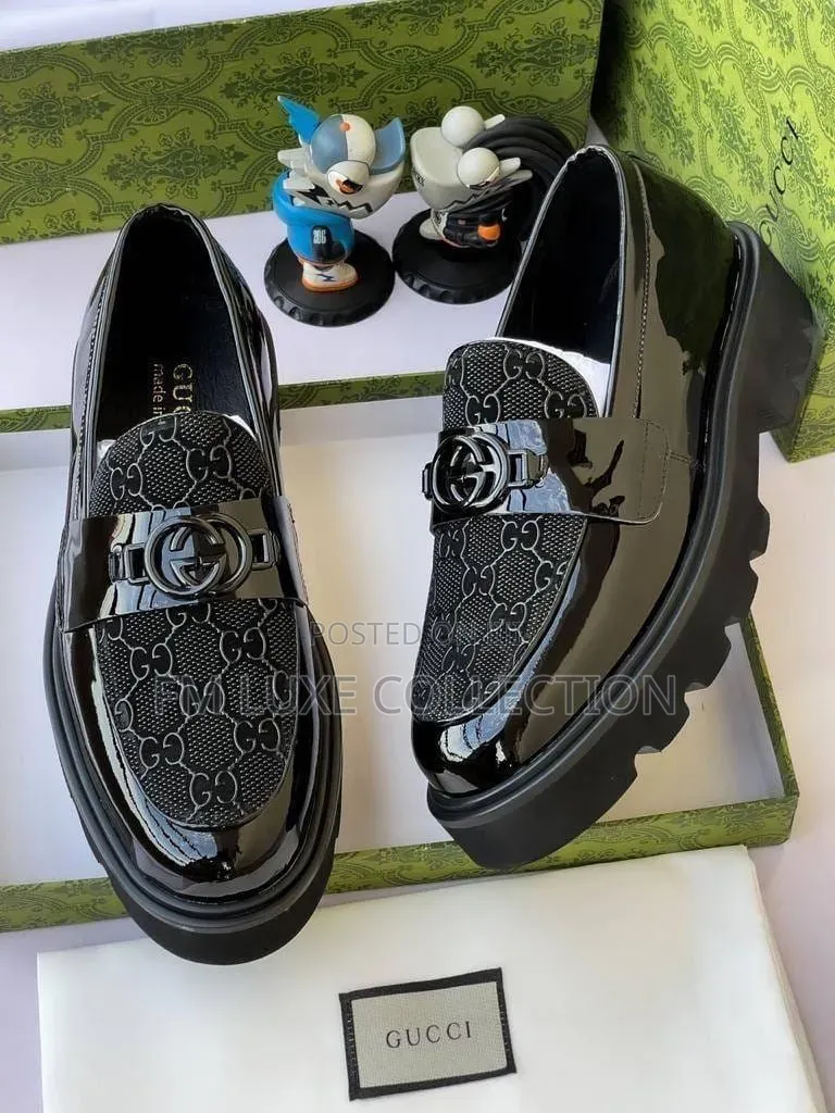 Men Gucci Corporate Glossy Shoe