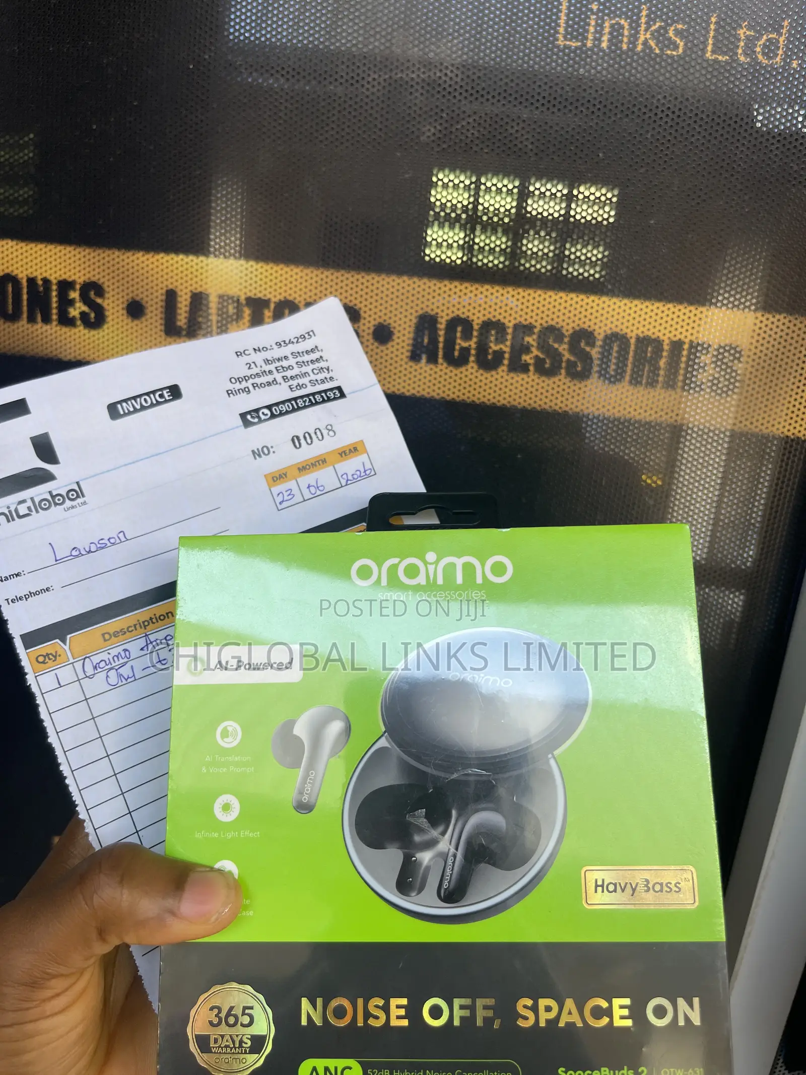 Oraimo Noise Off Space On