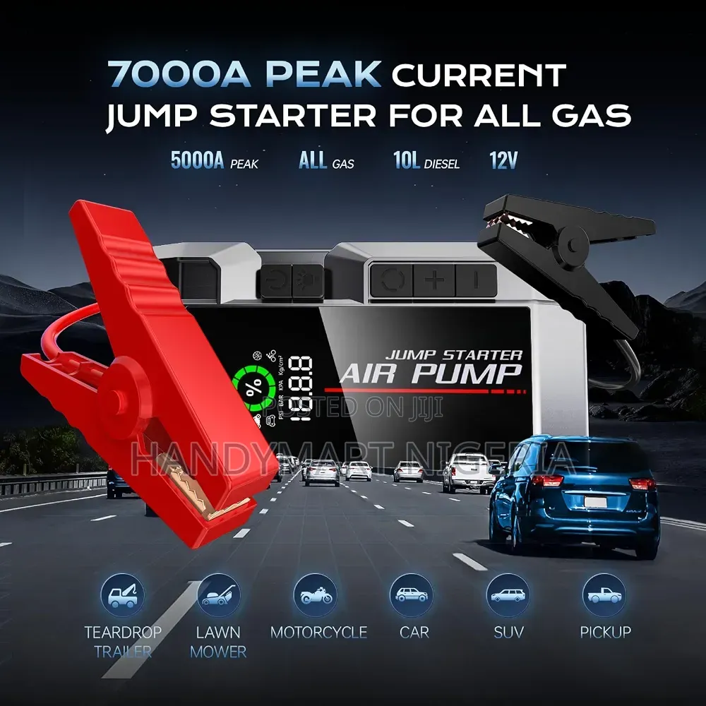 4-in-1 Universal Car Jump Starter and Air Compressor 33% OFF