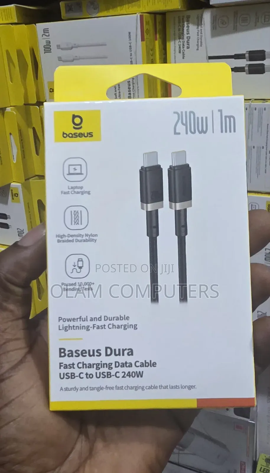 Baseus Dura Fast Charging Cable USB-C to USB-C 240W