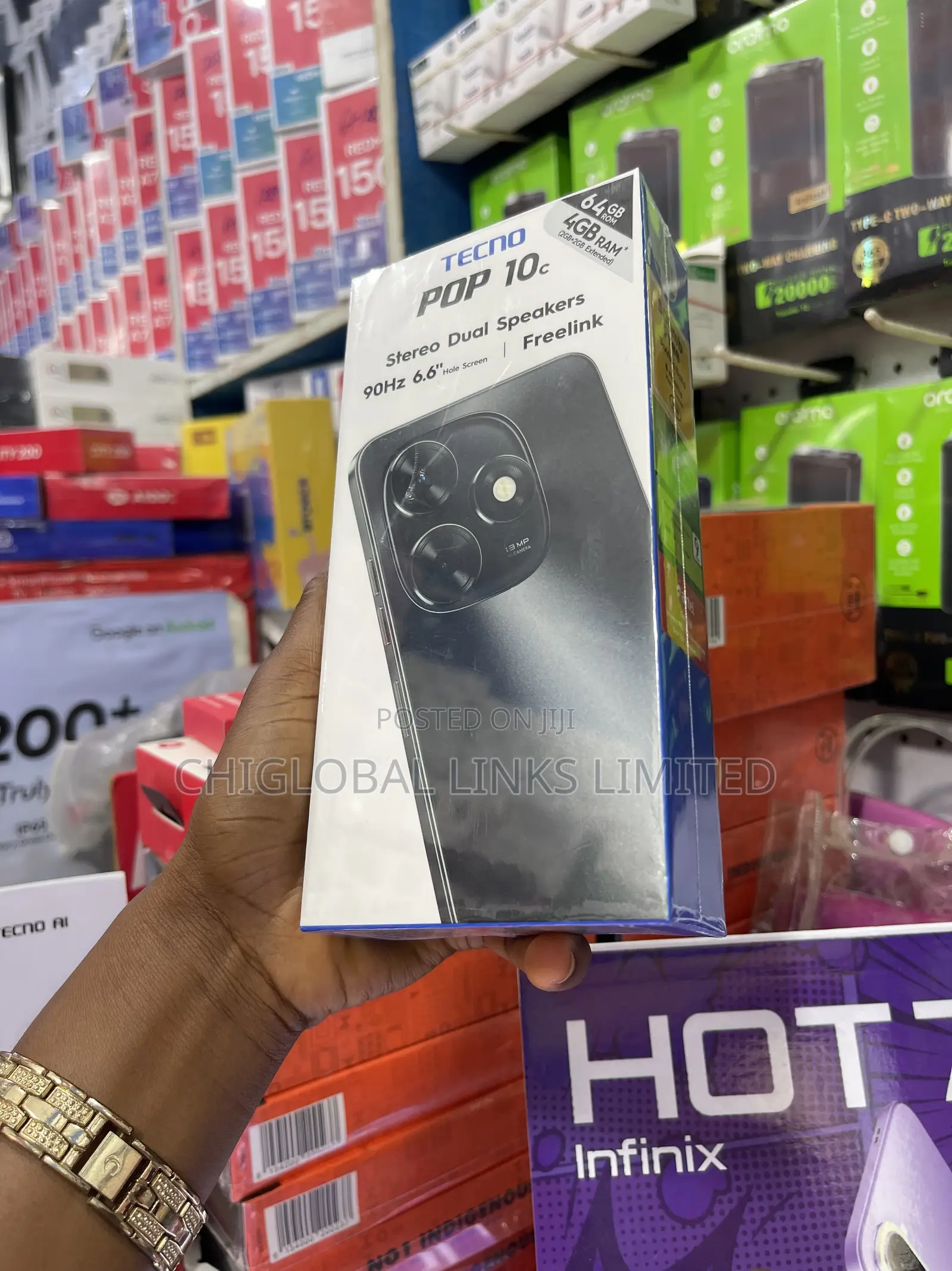 New Tecno Pop 10C 64 GB Black