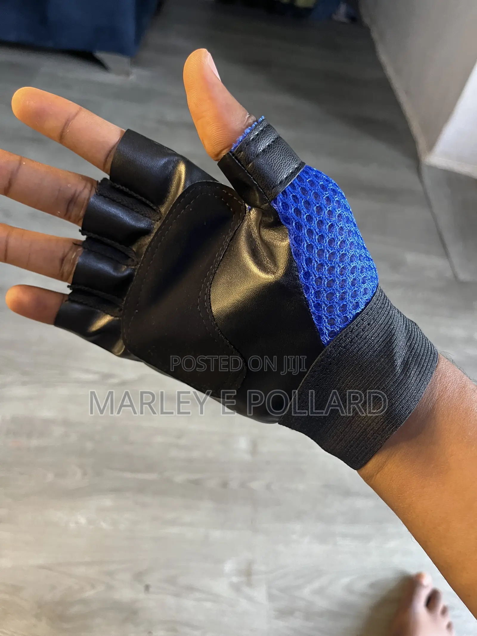 Outdoor Cycling Leather Gloves Half Finger Gloves Sports Glove