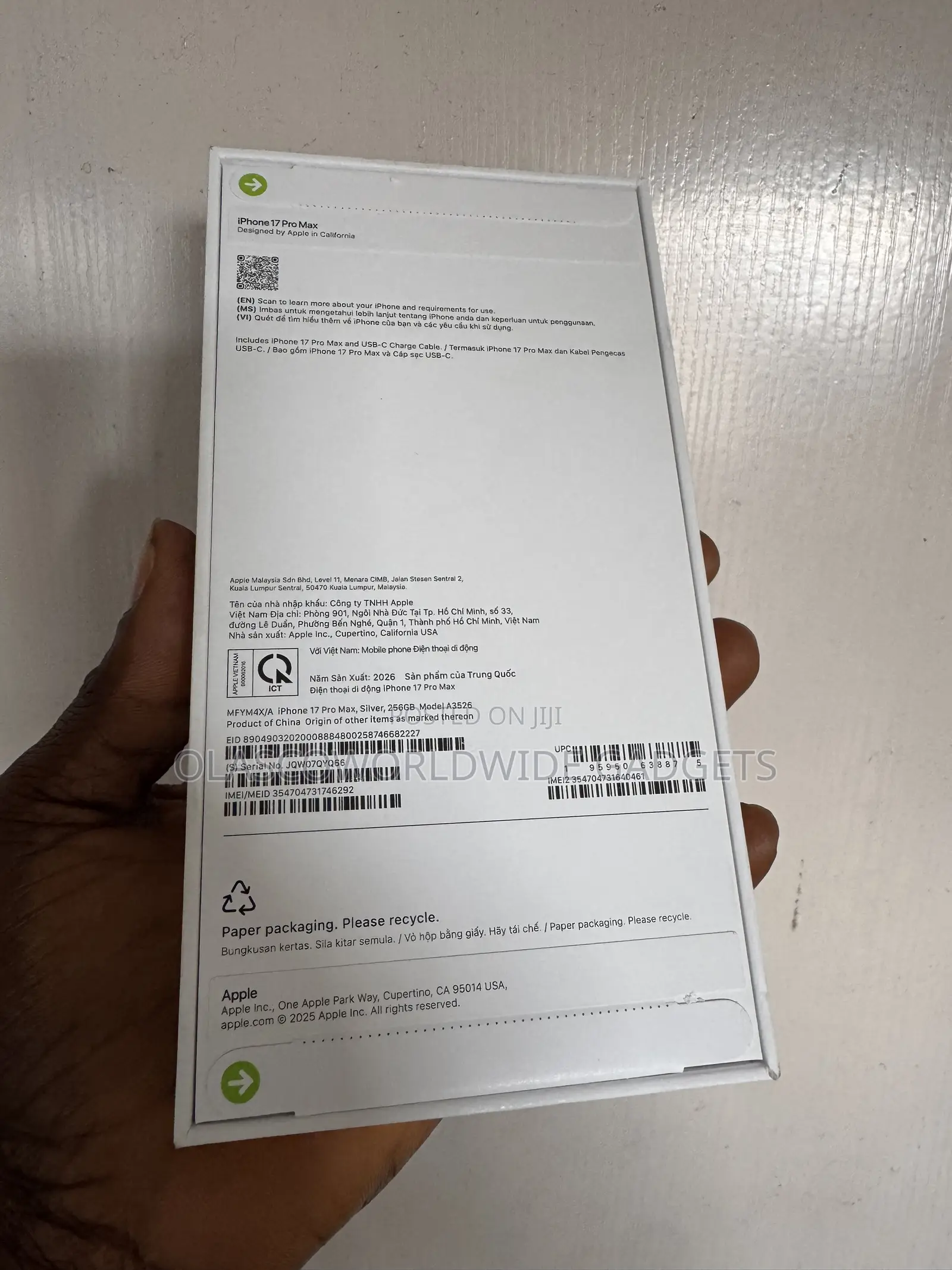 New Apple iPhone 17 Pro Max 256 GB Silver