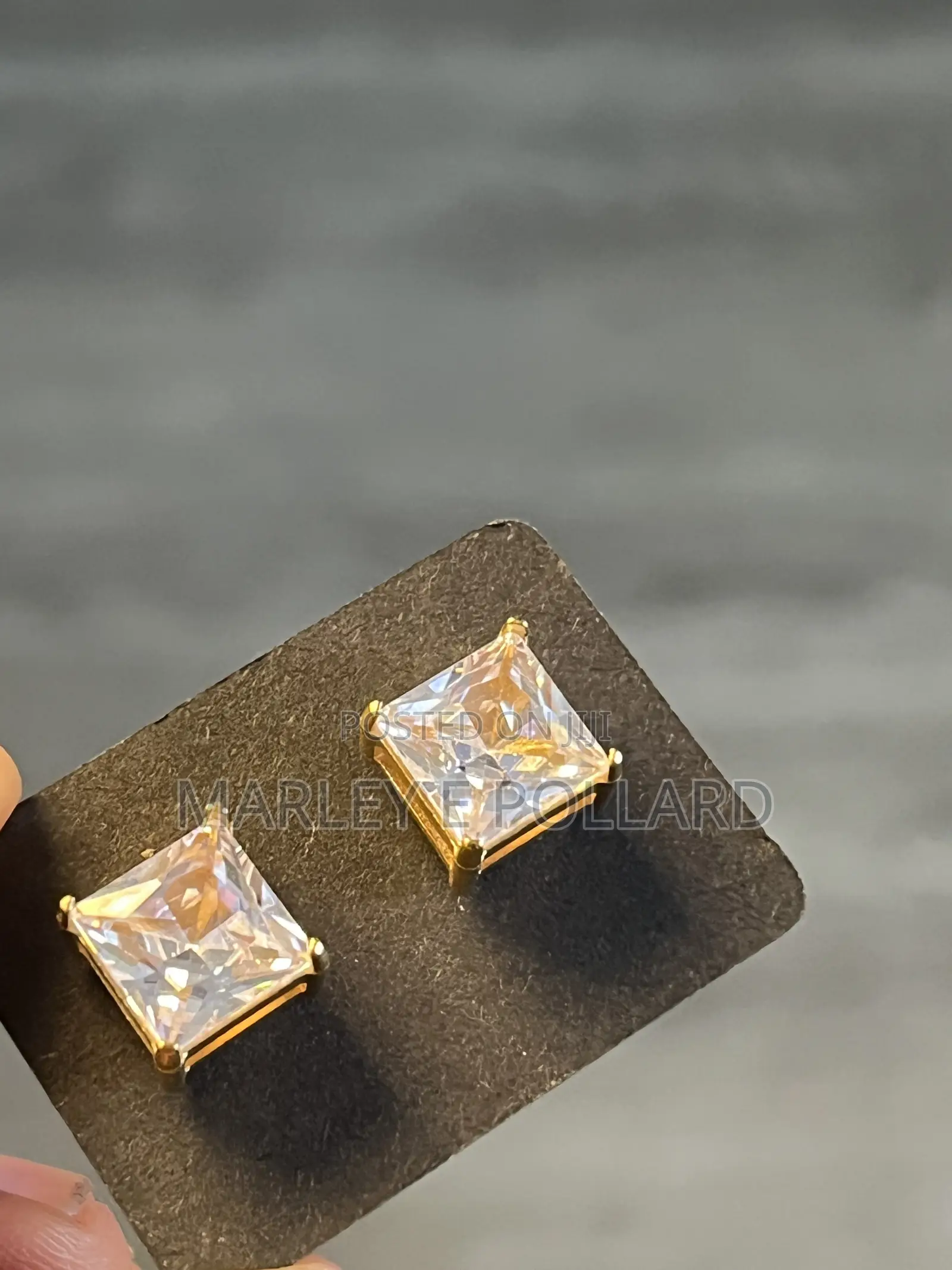 18kt Gold Magnetic Non Piercing Earrings