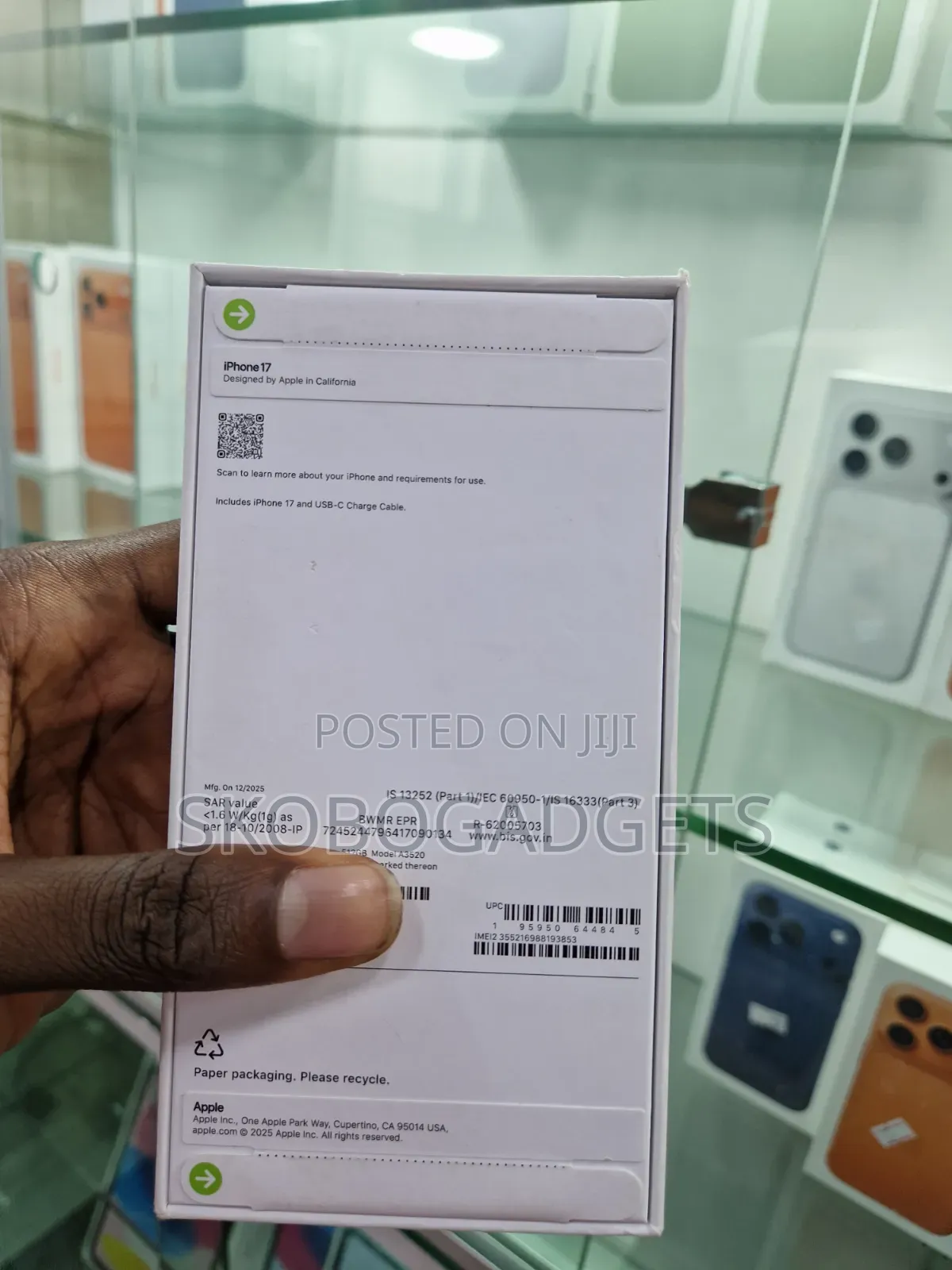 New Apple iPhone 17 256 GB Blue