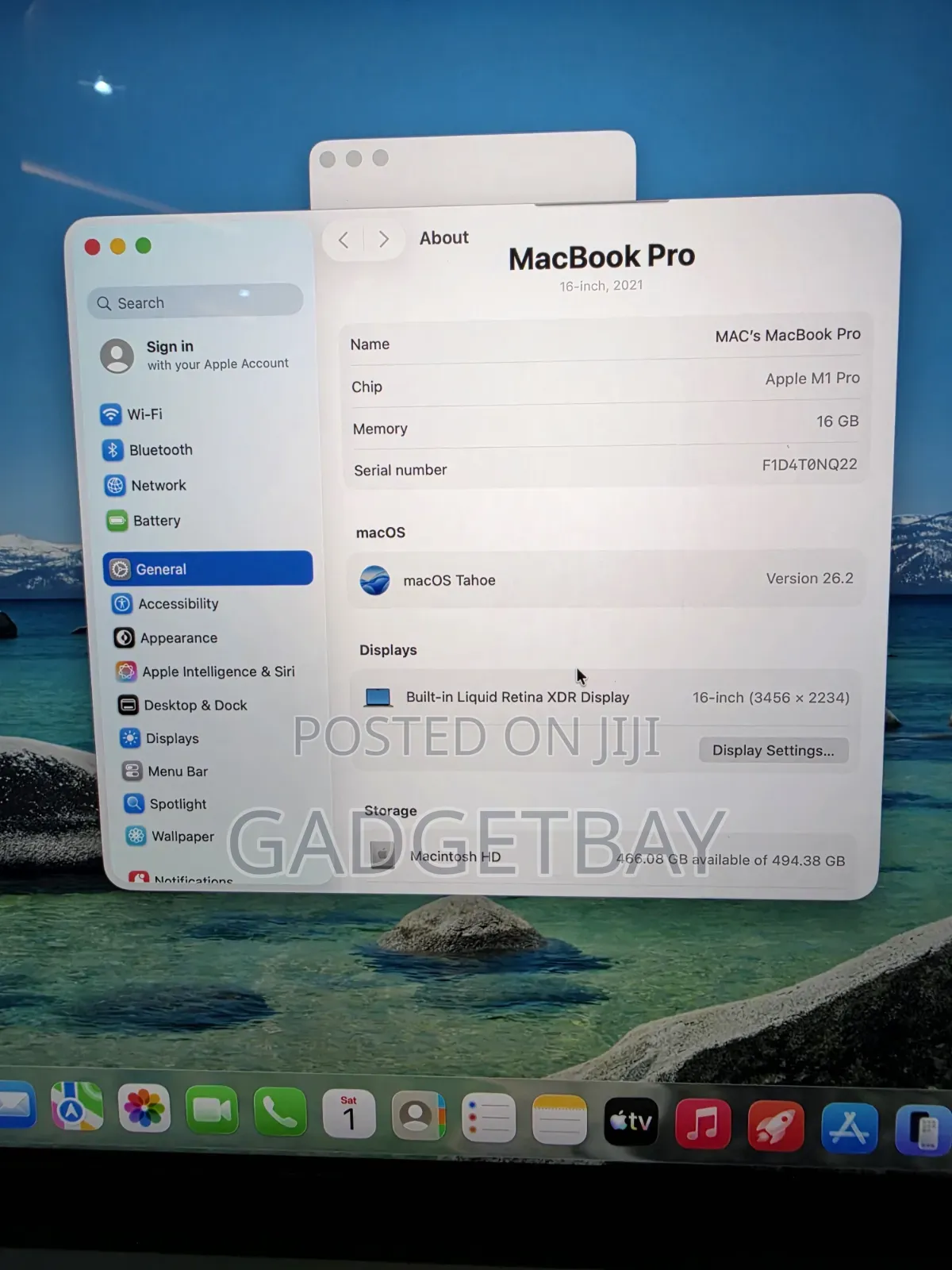 Laptop Apple MacBook Pro 2021 M1 16GB Apple M1 Pro SSD 512GB