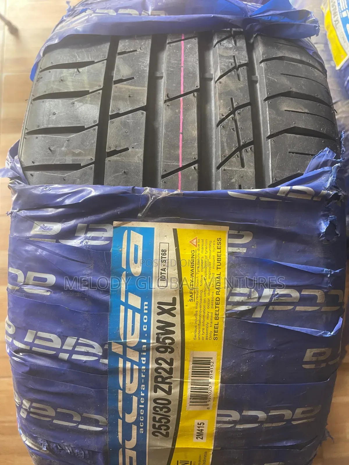 255/30r22 /265/30r22 /245/35r22 Accelera Tyres Made in Indonesia