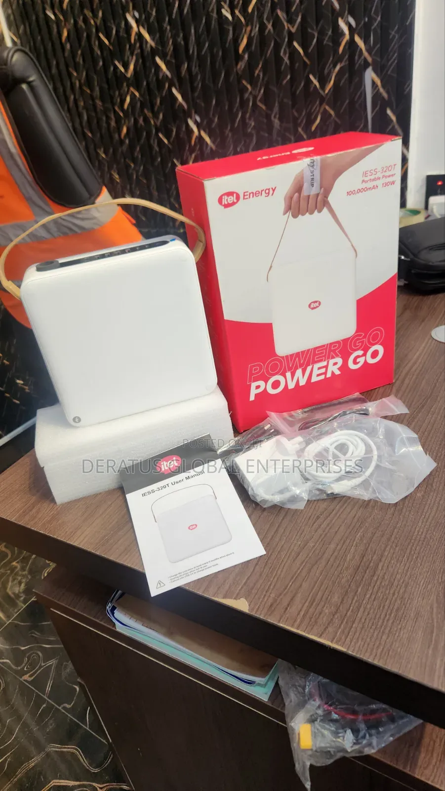 Itel PowerGo Rechargeable Solar Generator With Lithium Battery_130w