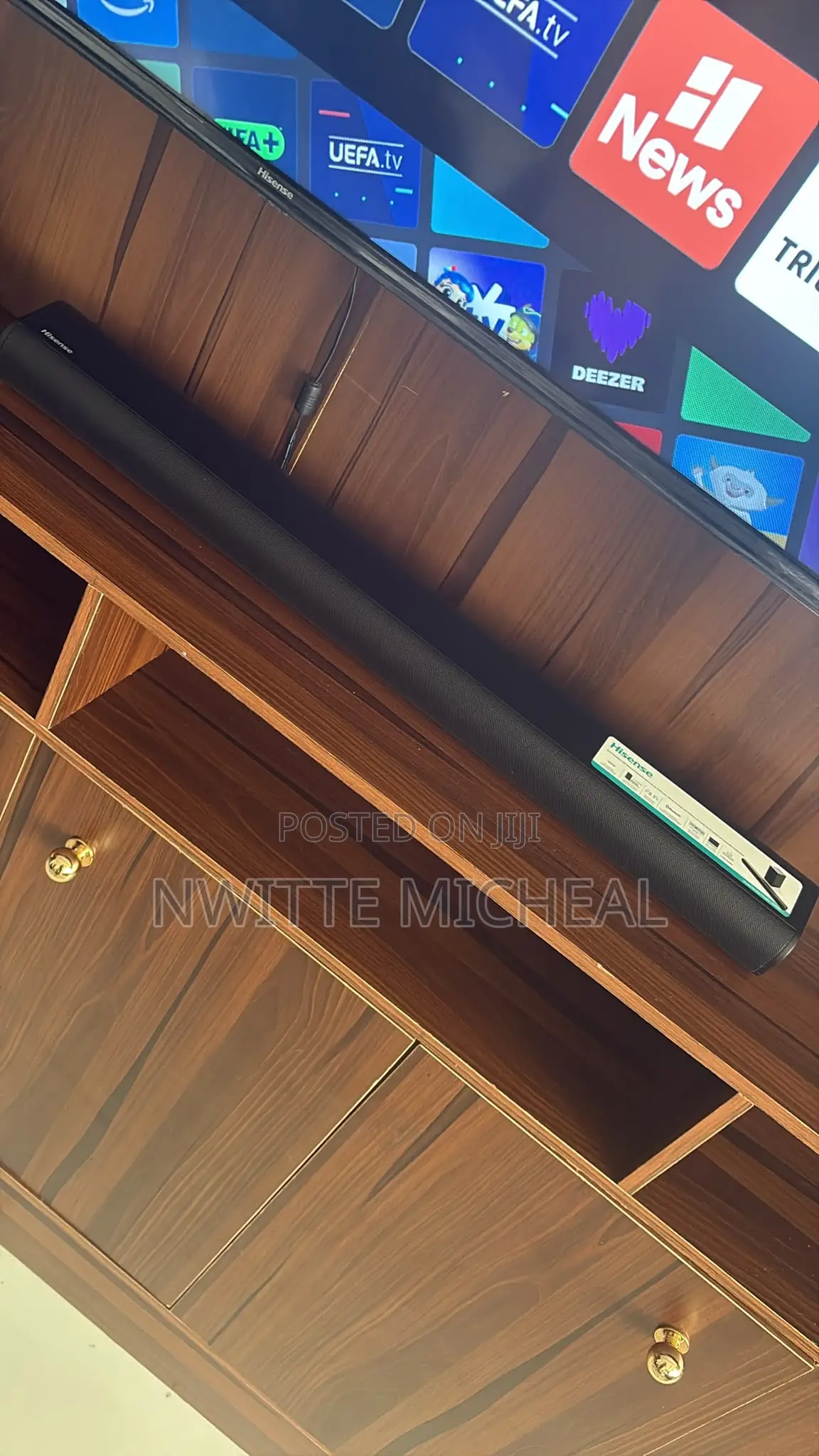 Hisense 70 Inches Smart TV, With Follow Come External Sound System