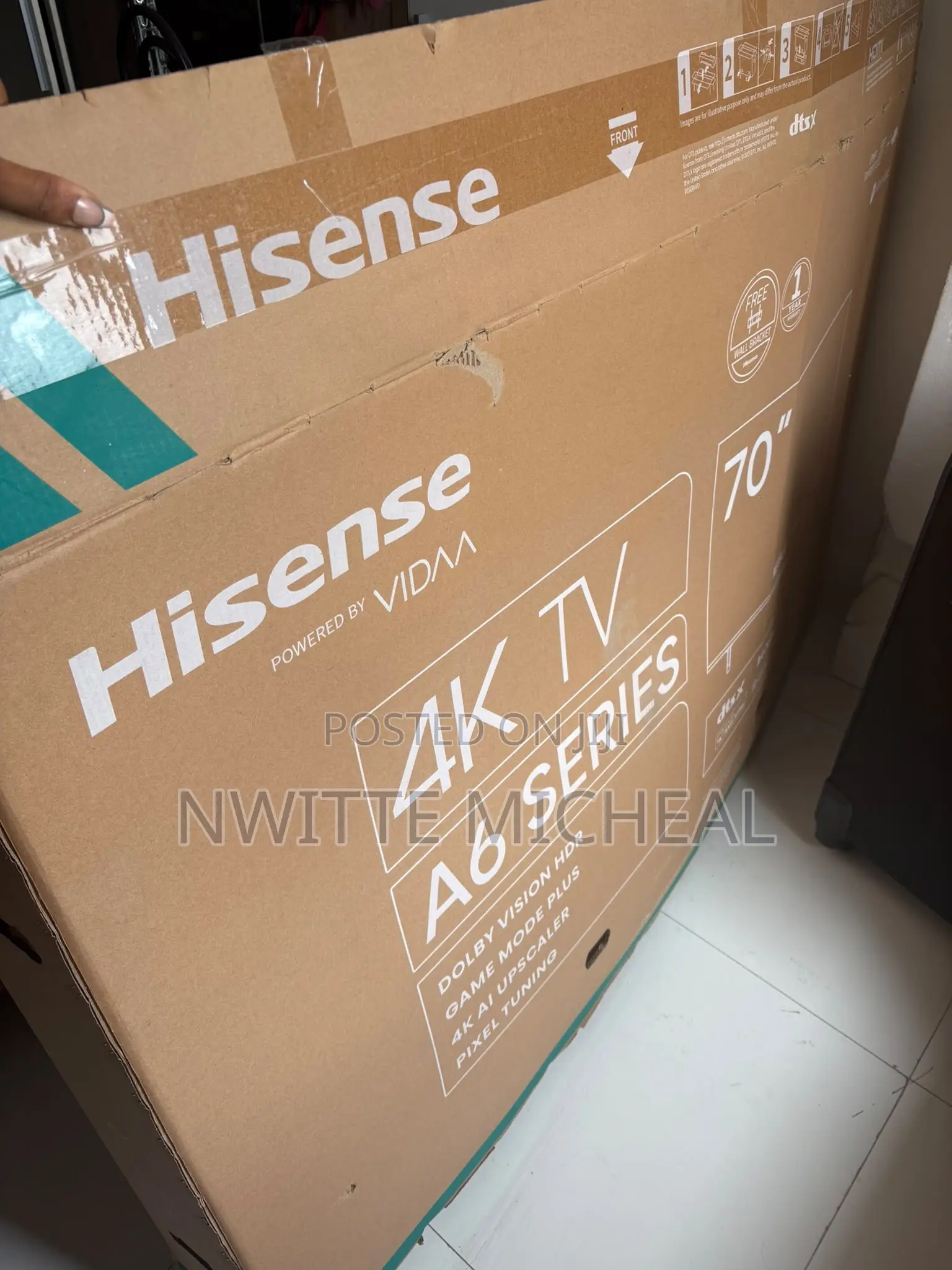 Hisense 70 Inches Smart TV, With Follow Come External Sound System
