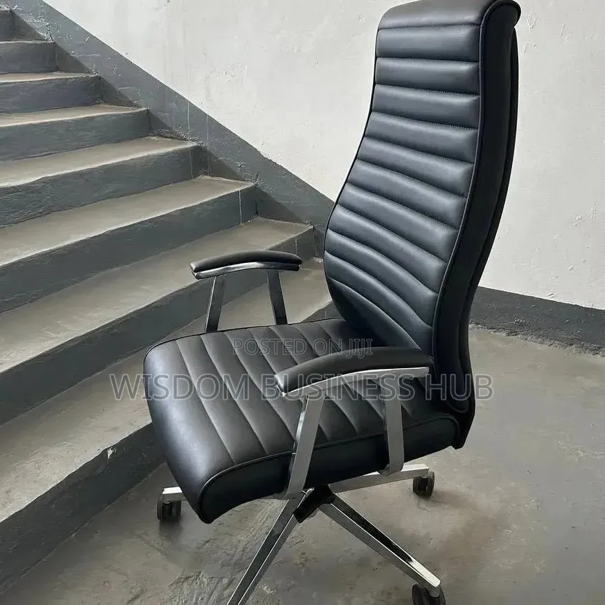 Corporate Swivel Chair With Chrome Base