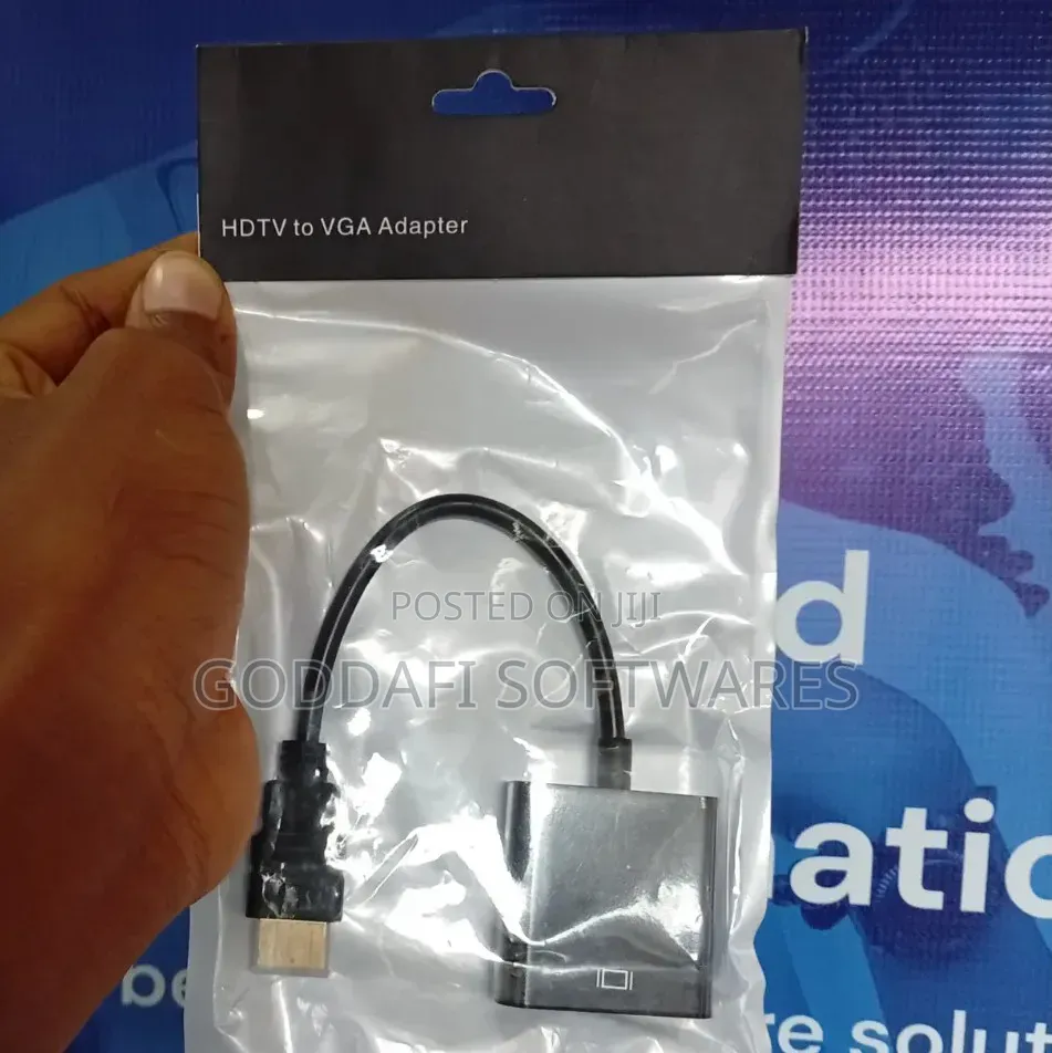 HDMI to VGA Adapter(Black )| Goddafi Stores