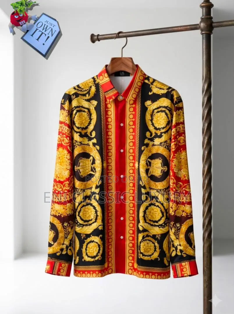 High Demand Luxury Men's Shirts Versace Best Quality Well Branded