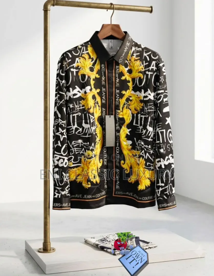 High Demand Luxury Men's Shirts Versace Best Quality Well Branded