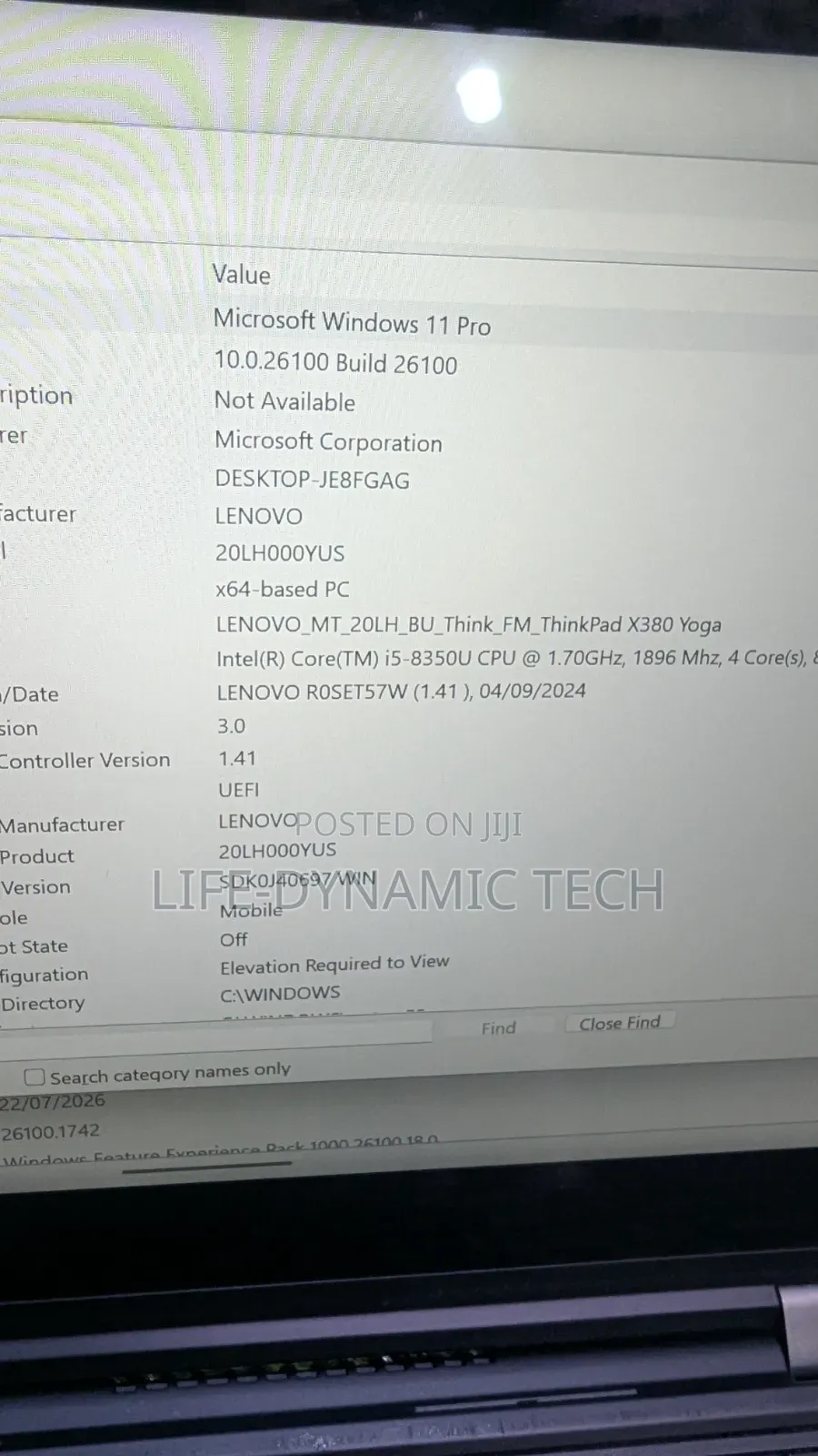 Laptop Lenovo ThinkPad X380 Yoga 8GB Intel Core i5 SSD 128GB