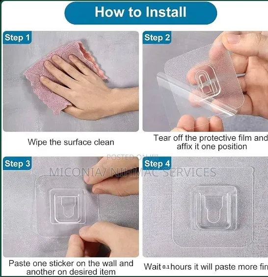 Double Sided Adhesive Hook