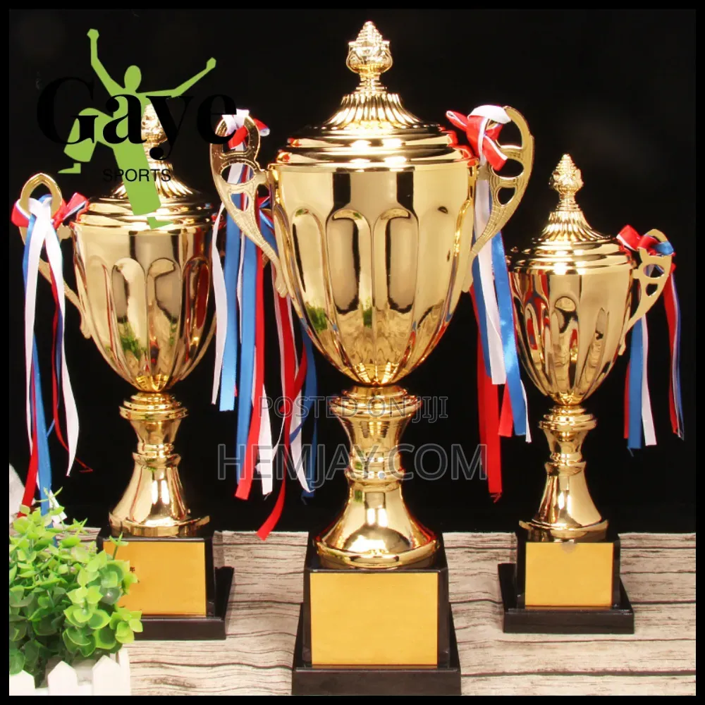 Classic Quality Golden Trophy Cup for Sport and Events
