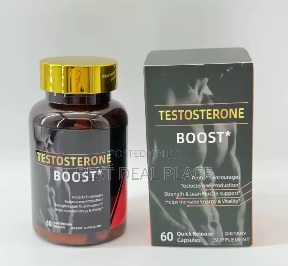 Testosterone Booster Herbal Capsules for Energy Muscle and Performance