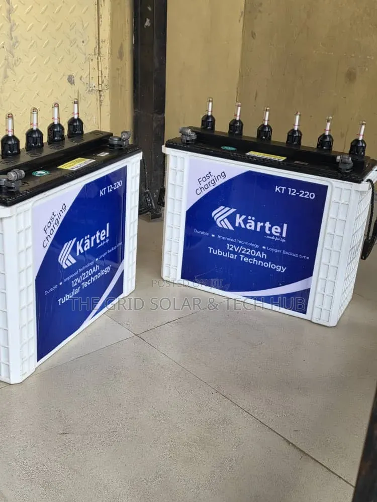 ​Slightly Used Kartel 220Ah 12V Tubular Battery (6 Months Old)