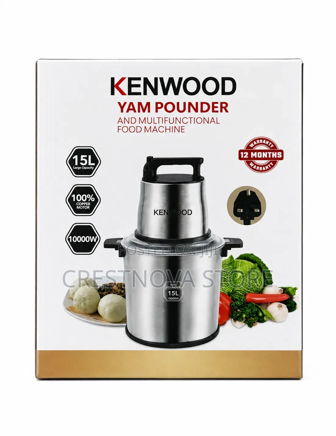 Kenwood 15l Heavy Duty and Multifunctional Yam Pounder