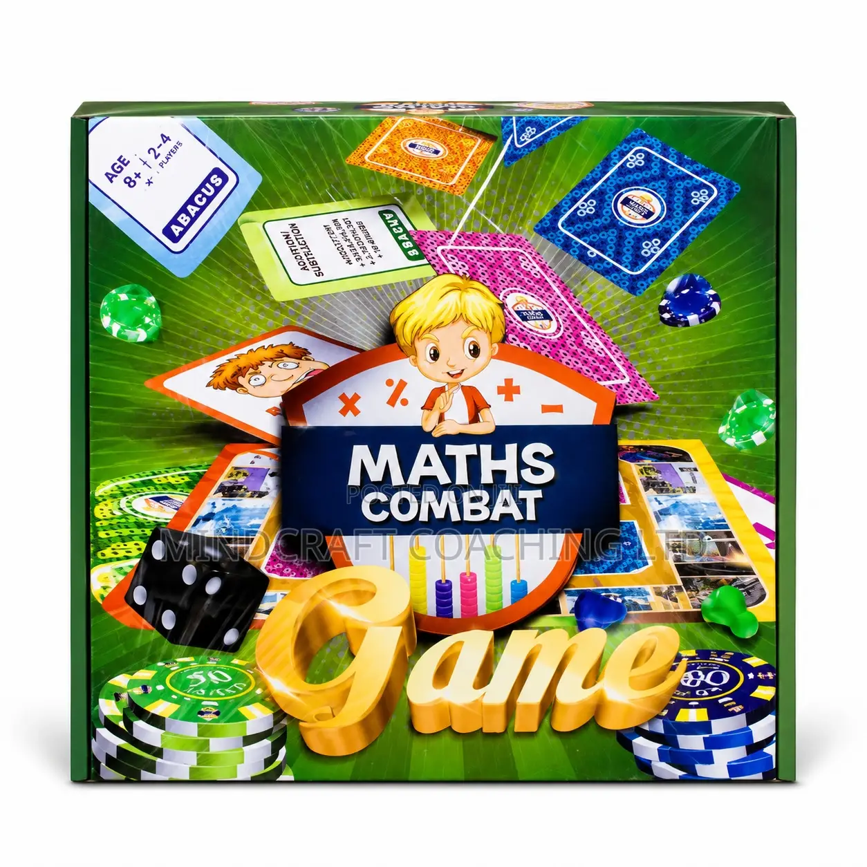 Maths Combat Educational Board Game for Kids Ages 8 and Up