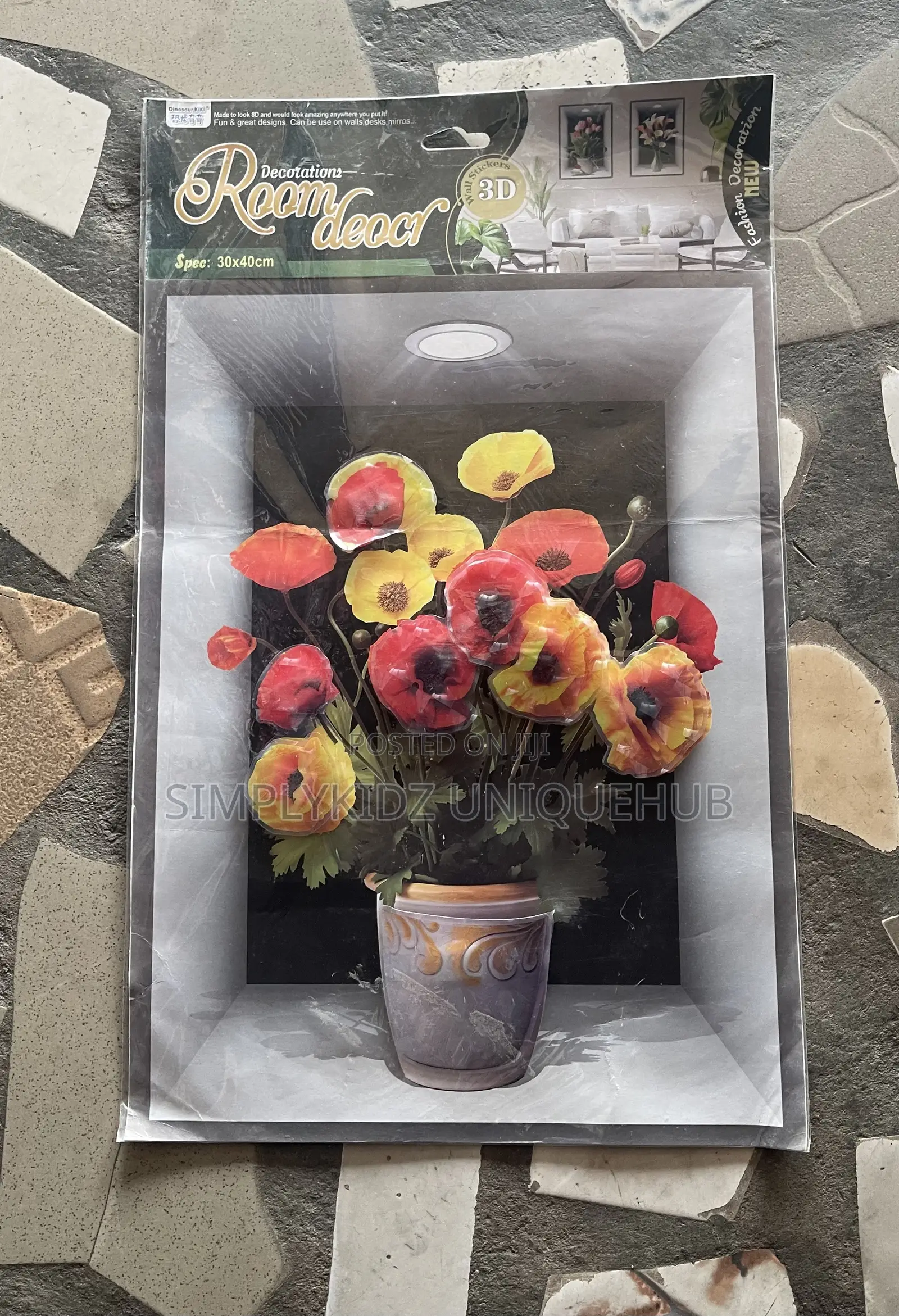 3D Floral Wall Stickers