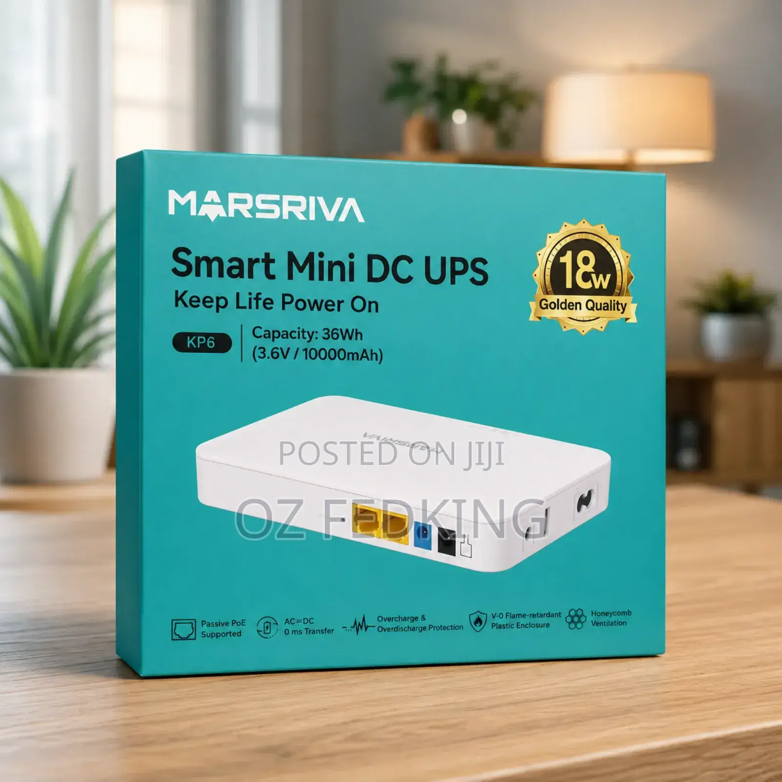 Marsriva Kp6 Max Mini 10000mah Dc Router Ups
