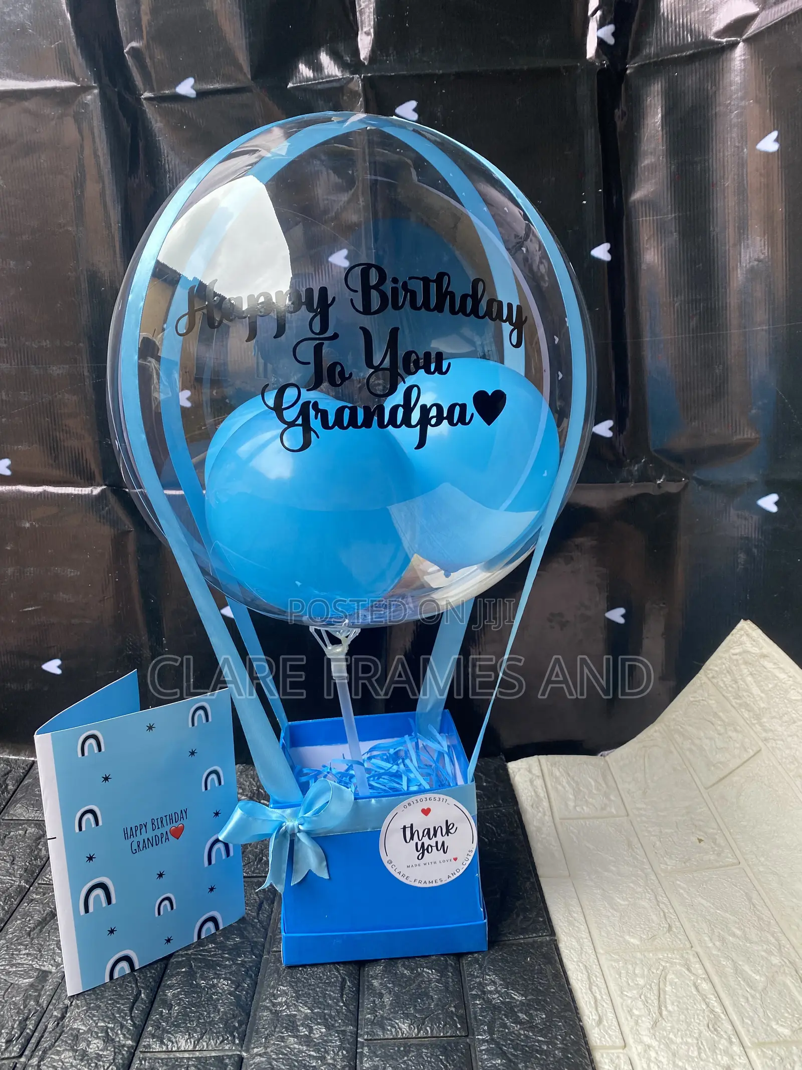 Empty Hot Air Balloon(comes With a Free Card)