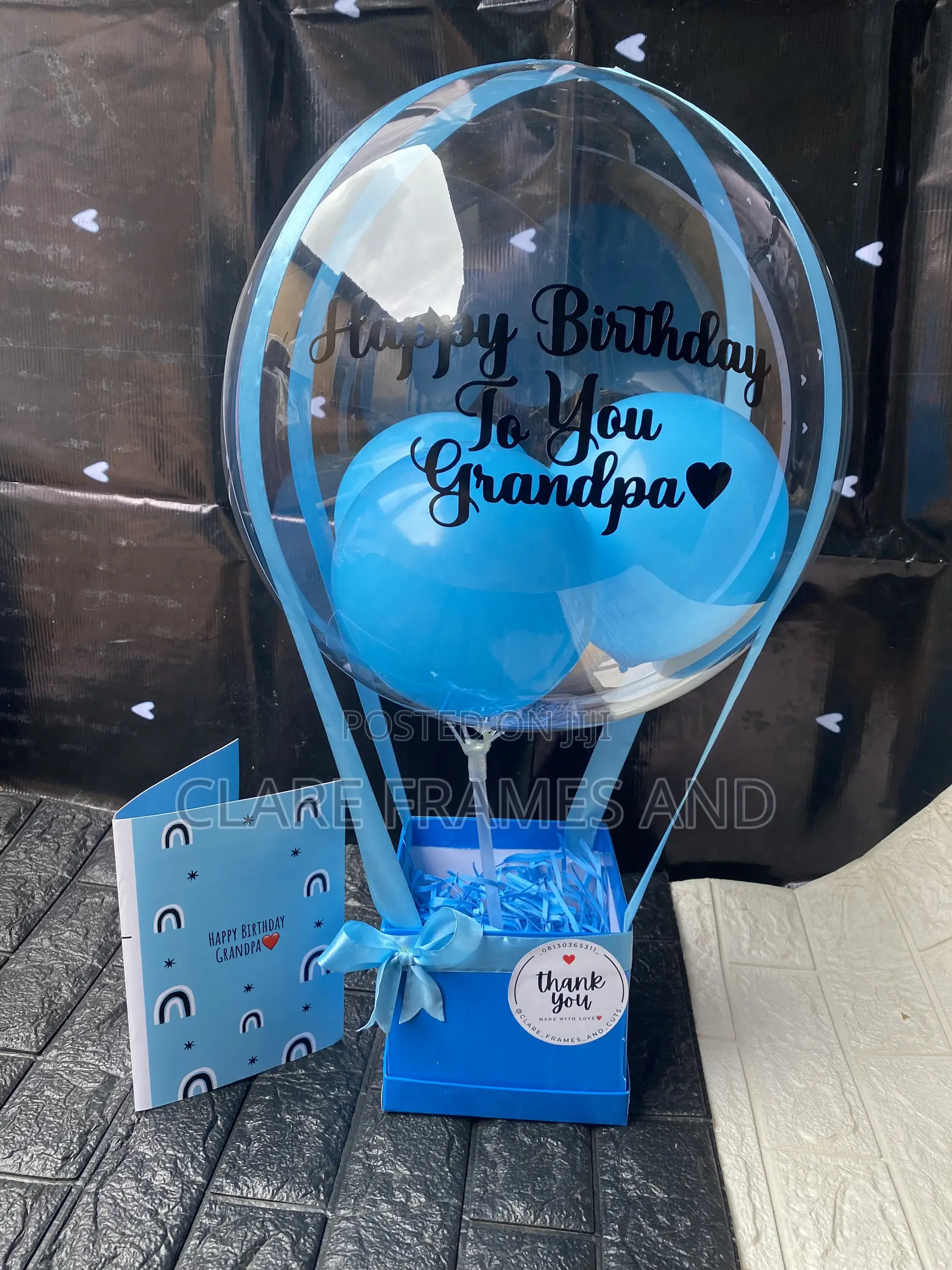 Empty Hot Air Balloon(comes With a Free Card)