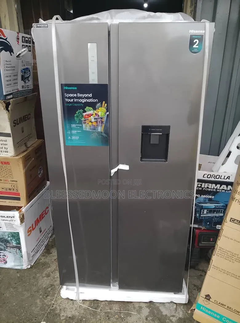 Hisense Inverter Side by Side Fridge With Water Dispenser 10 Years W