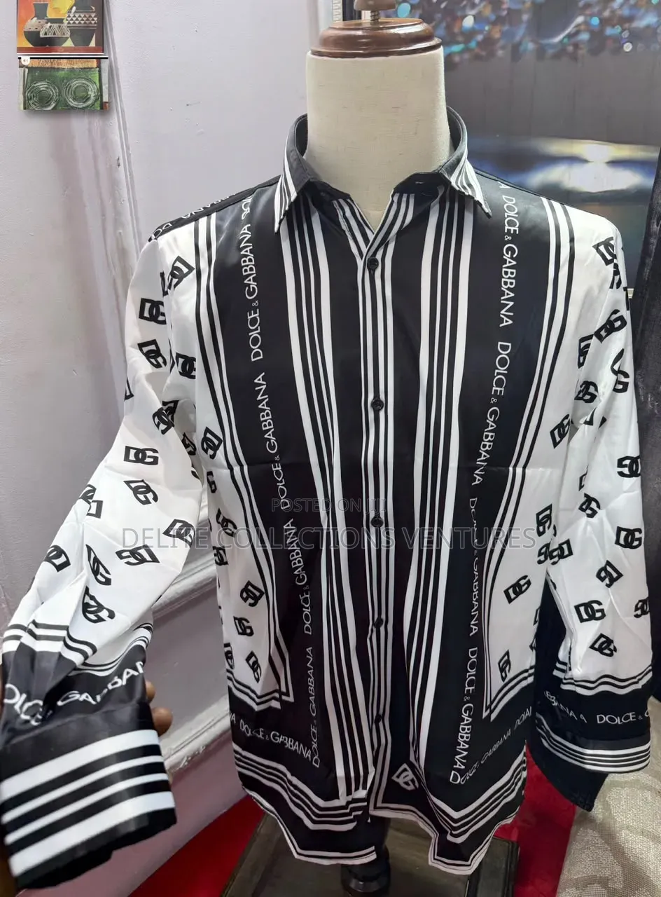 *High Quality Luxury D G Slick Shirt and Dg Jeans Combo Outfit
